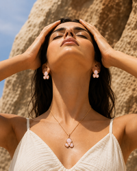Aurelia — Queen Conch Shell Pendant & Earring Set