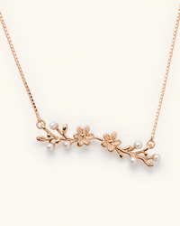 PD012 Pearl Blossom Branch Necklace - primary