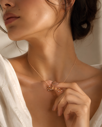 PD012 Pearl Blossom Branch Necklace - lifestyle 2